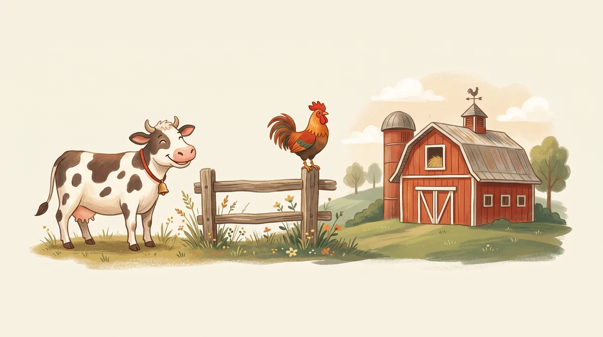 Farm life cover illustration
