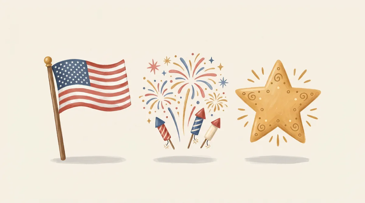 Fourth of July cover illustration