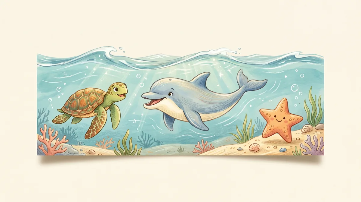 Ocean life cover illustration