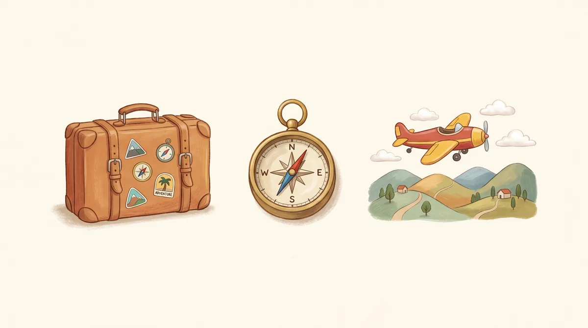 Travel & places cover illustration